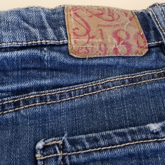 The Childrens Place Distressed Jean Skirt Girls Size 14 - Picture 15 of 15